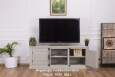 TV-Sideboard Provence mit Landhausoptik - Eichenplatte