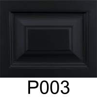 Deckplatte P003 schwarz