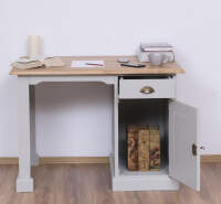 Kleiner Schreibtisch Landhaus - Eichenplatte