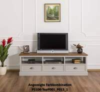 Offenes Landhaus TV-Board mit Schubladen
