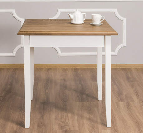 Quadratischer Tisch Landhausstil - 80 x 80 cm