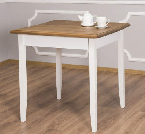 Quadratischer Tisch Landhausstil - 80 x 80 cm
