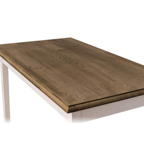 Tisch im Landhausstil - 120 x 70 cm Eichenplatte