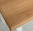 Tisch im Landhausstil - 140 x 70 cm Eichenplatte