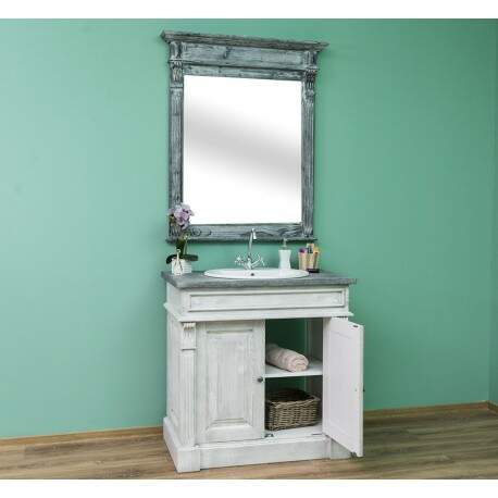 Landhausstil Waschtisch-Set mit Spiegel
