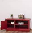 Rotes TV Lowboard Shabby Chic