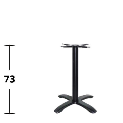 Schwarzes Tischgestell aus Gusseisen 72 cm
