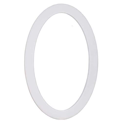 Vintage Spiegel weiß Oval