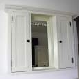 Weißer Spiegelschrank im Landhausstil Holz