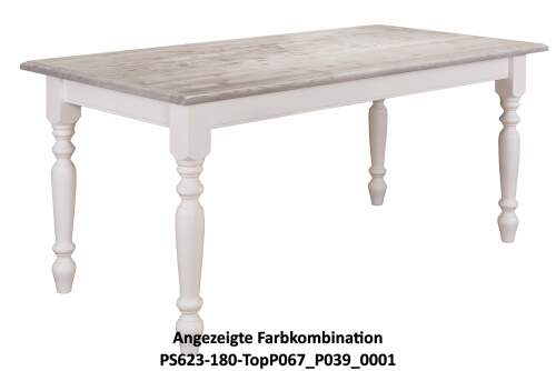 Gedrechselter Tisch Paris (210cm) - Wildeiche