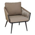 Lounge Sessel Outdoor Taupe