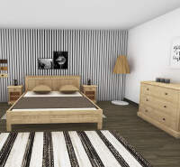 Massivholz Schlafzimmer-Set honigbraun
